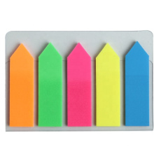 Comix 5 Colors Classification Ultra Thin BOPP Translucent Arrow Sticky Notes